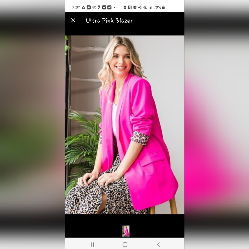 BNWT First Love Blazer Sz XL